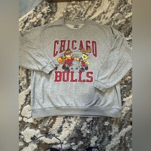 Chicago Bulls Cartoon Graphic Sweatshirt